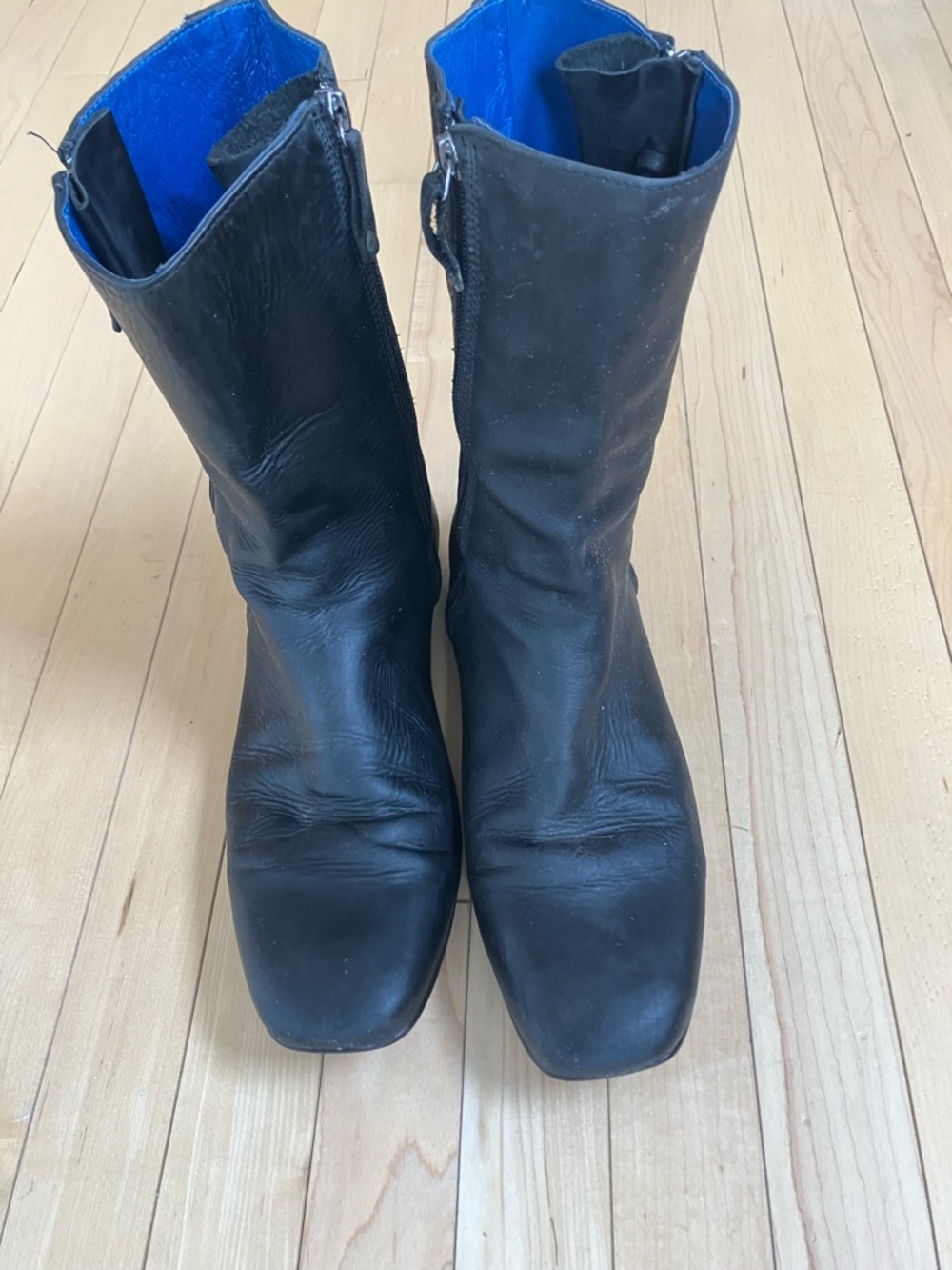 John Fluevog Black Men’s Mid-Calf Leather Boots